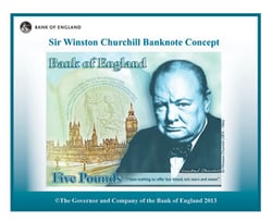 Polymer note new £5 note