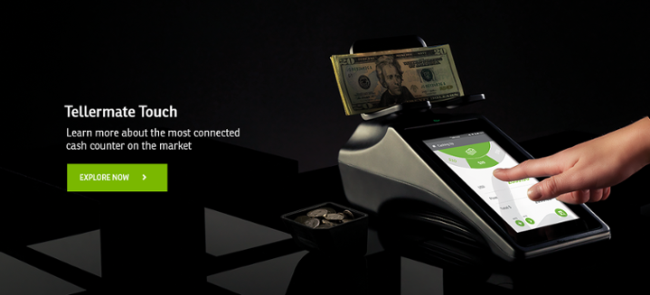 Tellermate Touch touchscreen cash counter streamlines cash